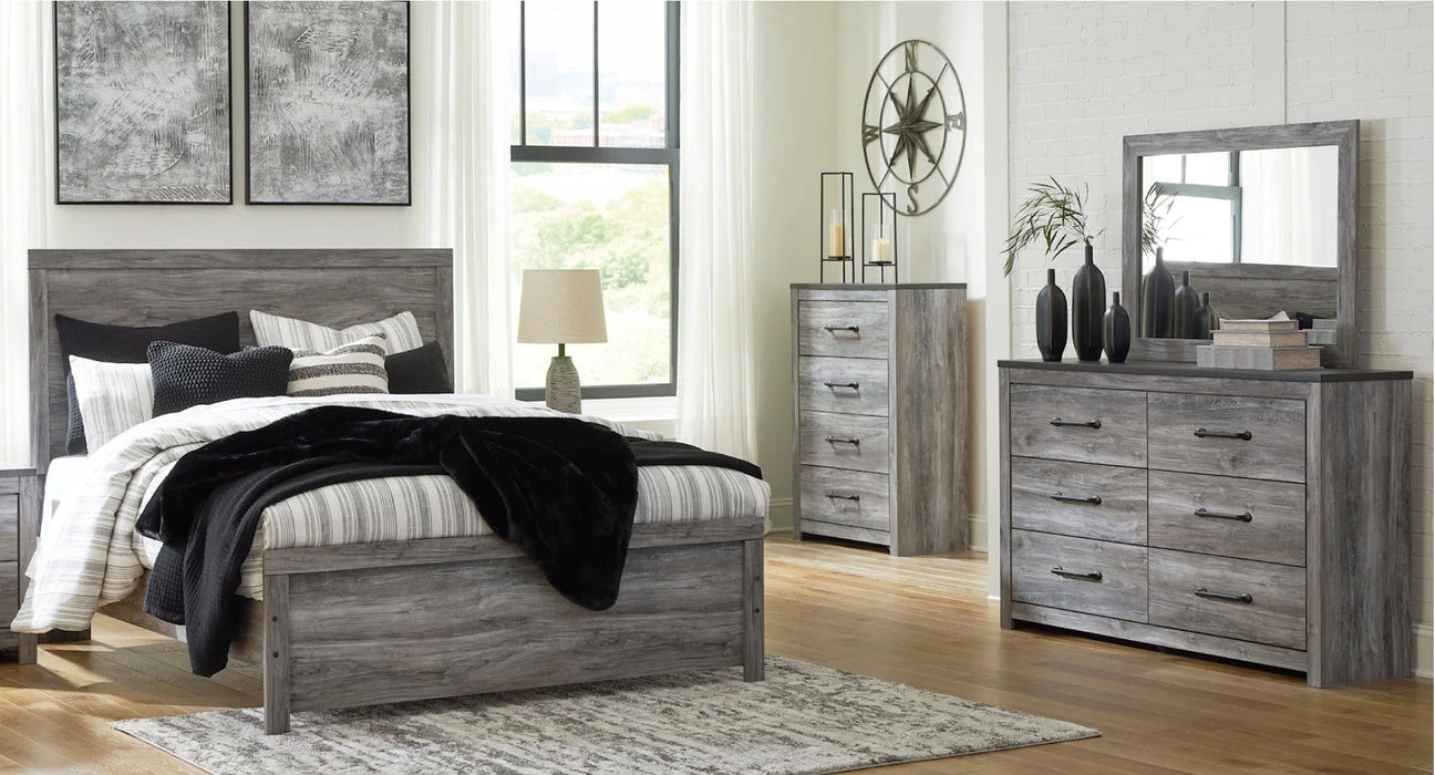 Bronyan Gray Wood Queen Bedroom Set