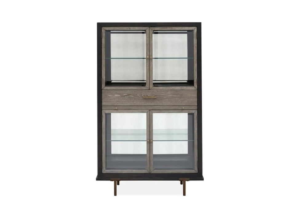 Brown Wood China Cabinet