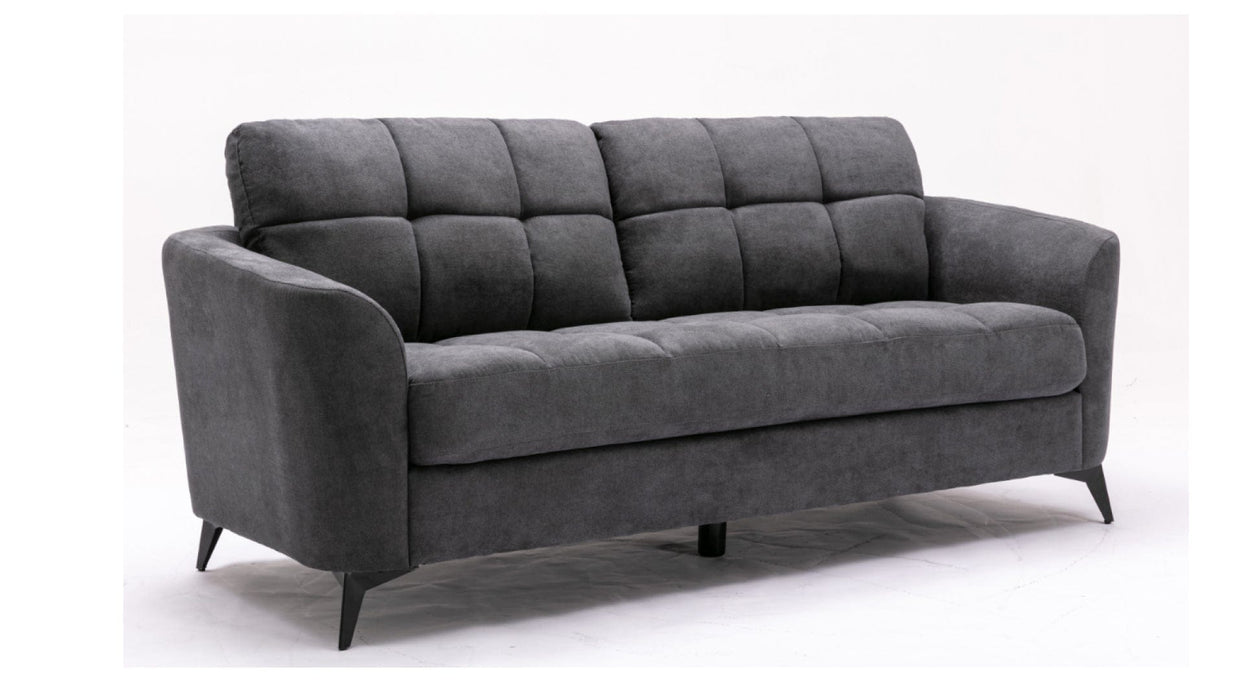 Callie Gray Fabric Sofa & Loveseat Set