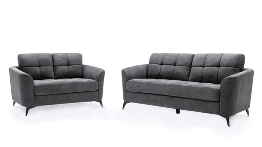 Callie Gray Fabric Sofa & Loveseat Set