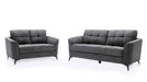 Callie Gray Fabric Sofa & Loveseat Set