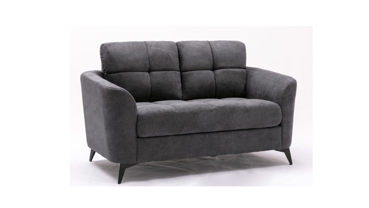 Callie Gray Fabric Sofa & Loveseat Set