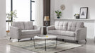 Callie Gray Velvet Sofa & Loveseat Set