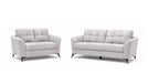 Callie Gray Velvet Sofa & Loveseat Set