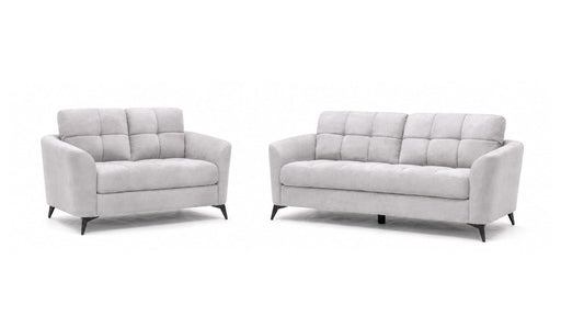 Callie Gray Velvet Sofa & Loveseat Set