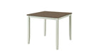 Carmel White Wood Counter Height 5pc Dining Table & Chair Set