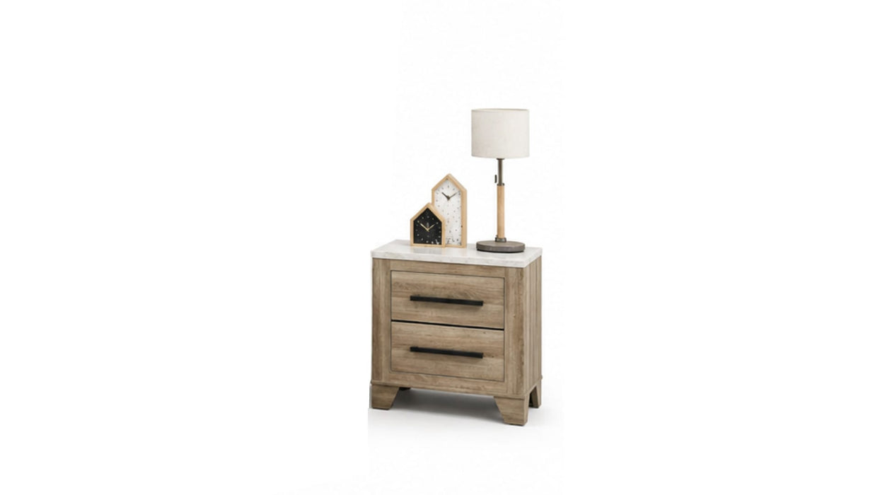 Caro Natural Wood Queen Bedroom Set