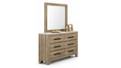Caro Natural Wood Queen Bedroom Set