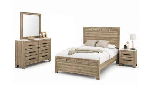 Caro Natural Wood Queen Bedroom Set