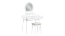 Cecilia White Wood And Upholstered Vanity