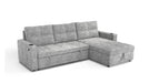 Charles Gray Fabric Sectional Sleeper Sofa