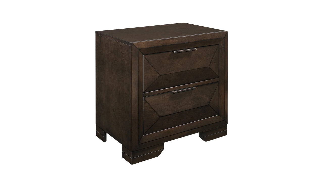 Chesky Brown Wood Queen Bedroom Set