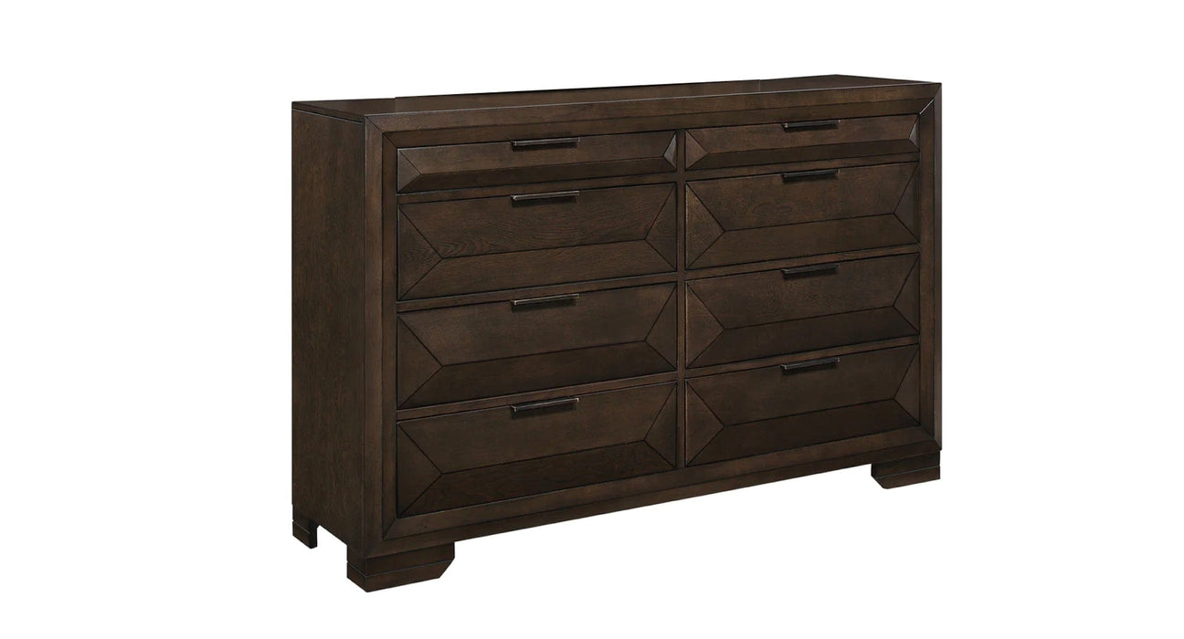 Chesky Brown Wood Queen Bedroom Set