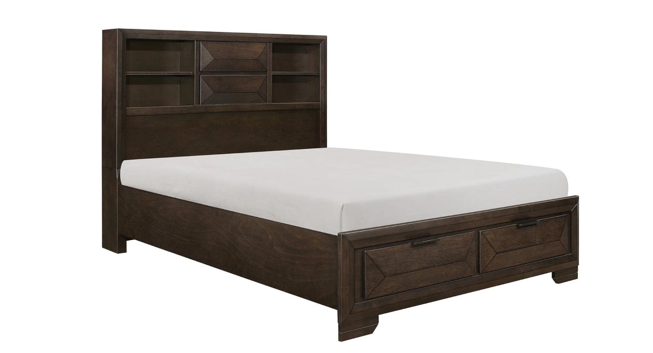 Chesky Brown Wood Queen Bedroom Set