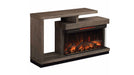 Classic Flame Gray Wood Fireplace TV Stand
