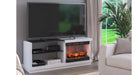 Classic Flame White Wood Fireplace TV Stand