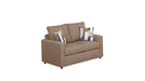 Clyde Brown Fabric Sofa & Loveseat Set