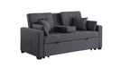 Cody Gray Linen Blend Sectional Sleeper Sofa