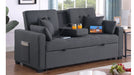 Cody Gray Linen Blend Sectional Sleeper Sofa