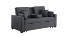 Cody Gray Linen Blend Sectional Sleeper Sofa