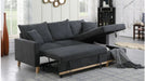 Colton Gray Fabric Sectional Sleeper Sofa