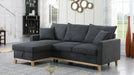 Colton Gray Fabric Sectional Sleeper Sofa