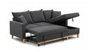 Colton Gray Fabric Sectional Sleeper Sofa