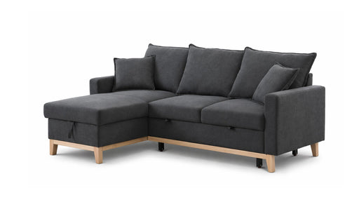 Colton Gray Fabric Sectional Sleeper Sofa