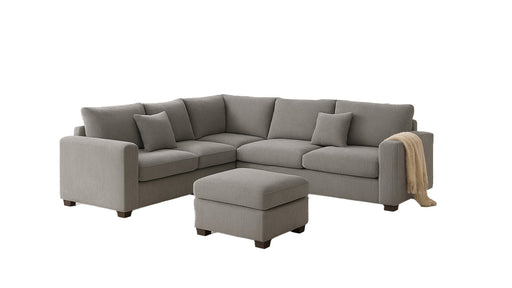 Corduroy Gray Corduroy Sectional Sofa