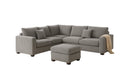 Corduroy Gray Corduroy Sectional Sofa