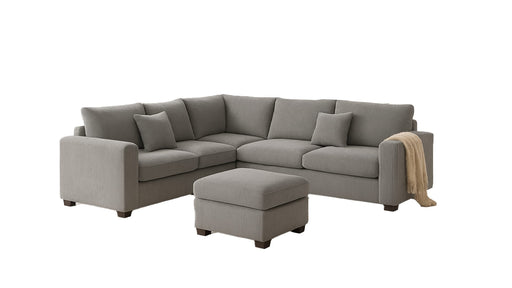 Corduroy Gray Corduroy Sectional Sofa