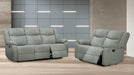 Cosmo Gray Fabric Reclining Sofa And Loveseat Set