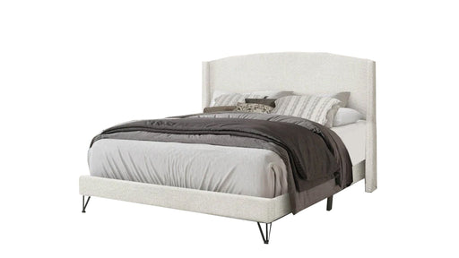 Cozy Beige Wood And Upholstered Full Bed