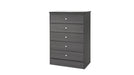Dapper Gray Wood Chest Of Drawers