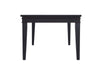 Delmar Black Wood Standard Height 6pc Dining Table, Chair & Bench Set