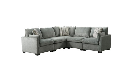 Deville Gray Fabric Modular Sectional Sofa