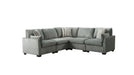 Deville Gray Fabric Modular Sectional Sofa