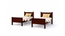 Dillon Brown Wood Twin Over Twin Bunk Bed