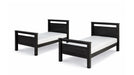 Dixon Black Wood Twin Over Twin Bunk Bed