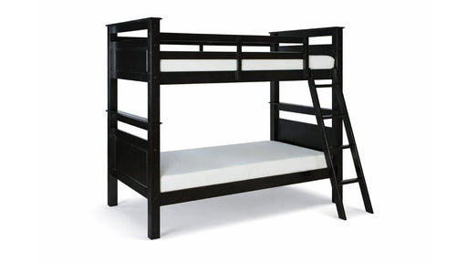 Dixon Black Wood Twin Over Twin Bunk Bed