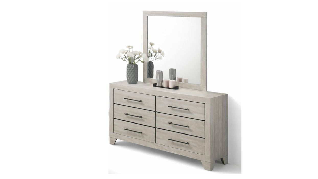 Dubuque Gray Wood Queen Bedroom Set