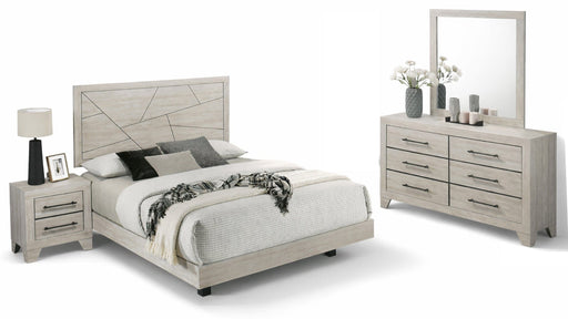 Dubuque Gray Wood Queen Bedroom Set