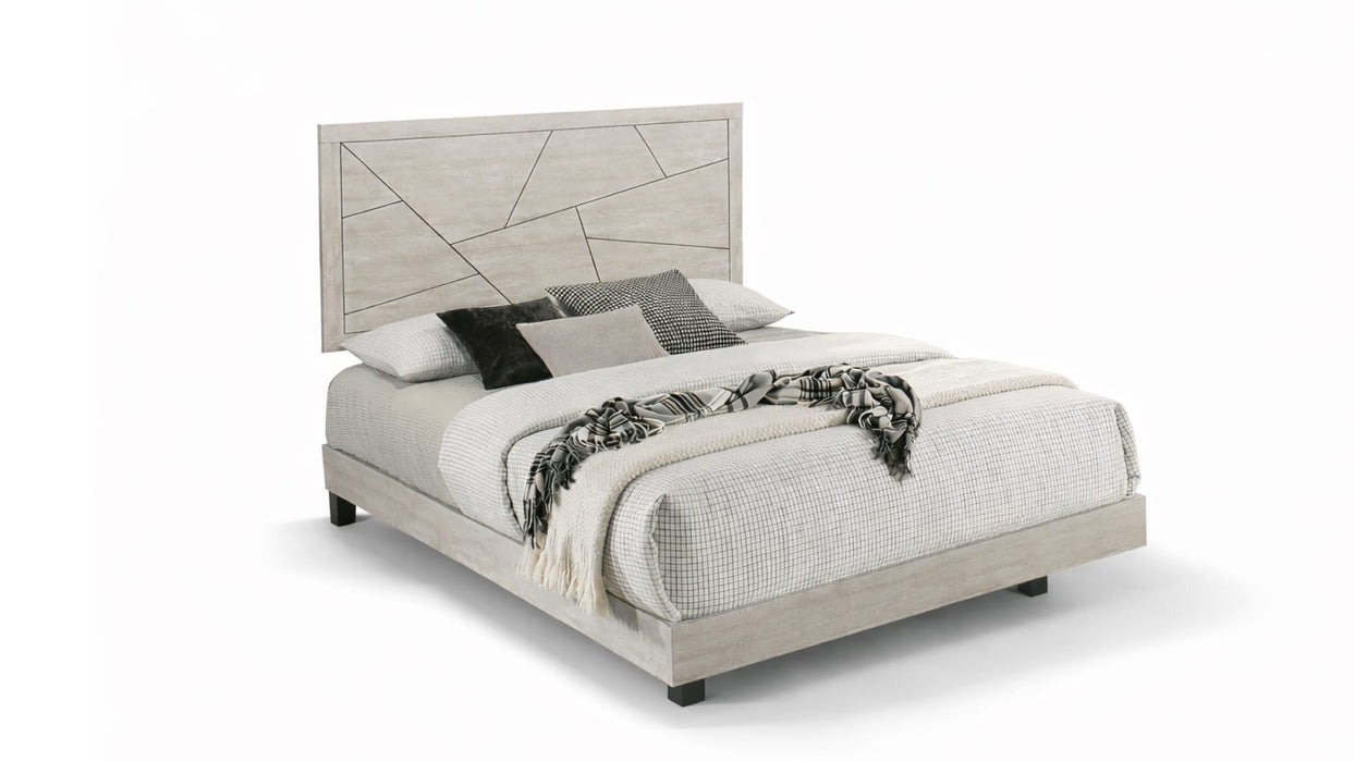 Dubuque Gray Wood Queen Bedroom Set