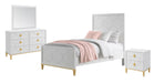 Emma White Wood Full Bedroom Set