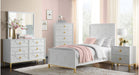 Emma White Wood Full Bedroom Set