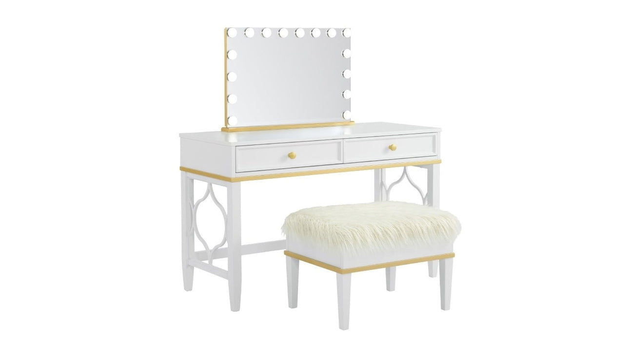 Emma White Wood Vanity