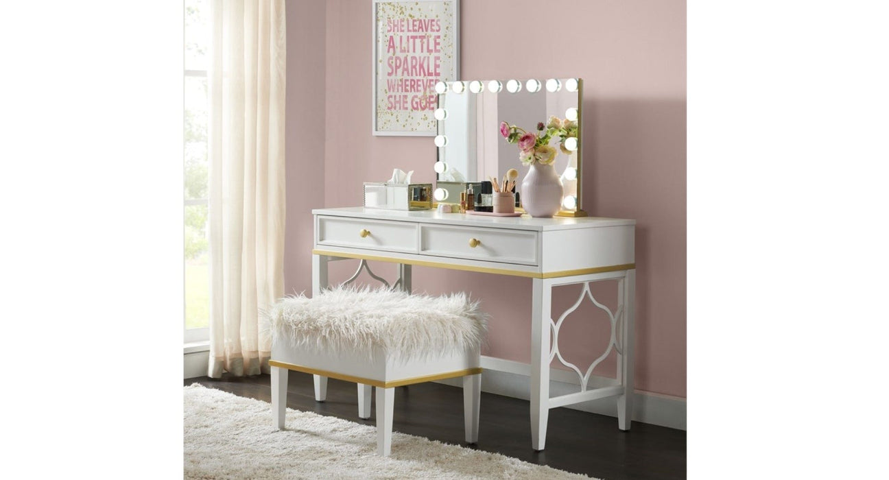 Emma White Wood Vanity