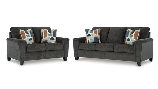 Erinslane Gray Fabric Sofa & Loveseat Set