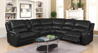 Euro Gray Faux Leather Power Recliner Sectional