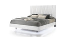 Europa White Wood And Upholstered Queen Bedroom Set